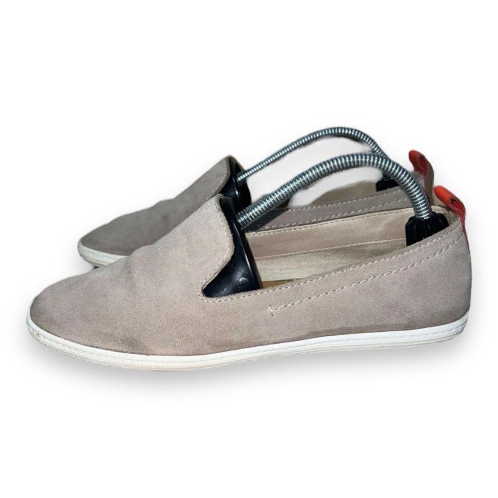 Dolce Vita Beige Suede Leather Espadrille Flats Women's 6